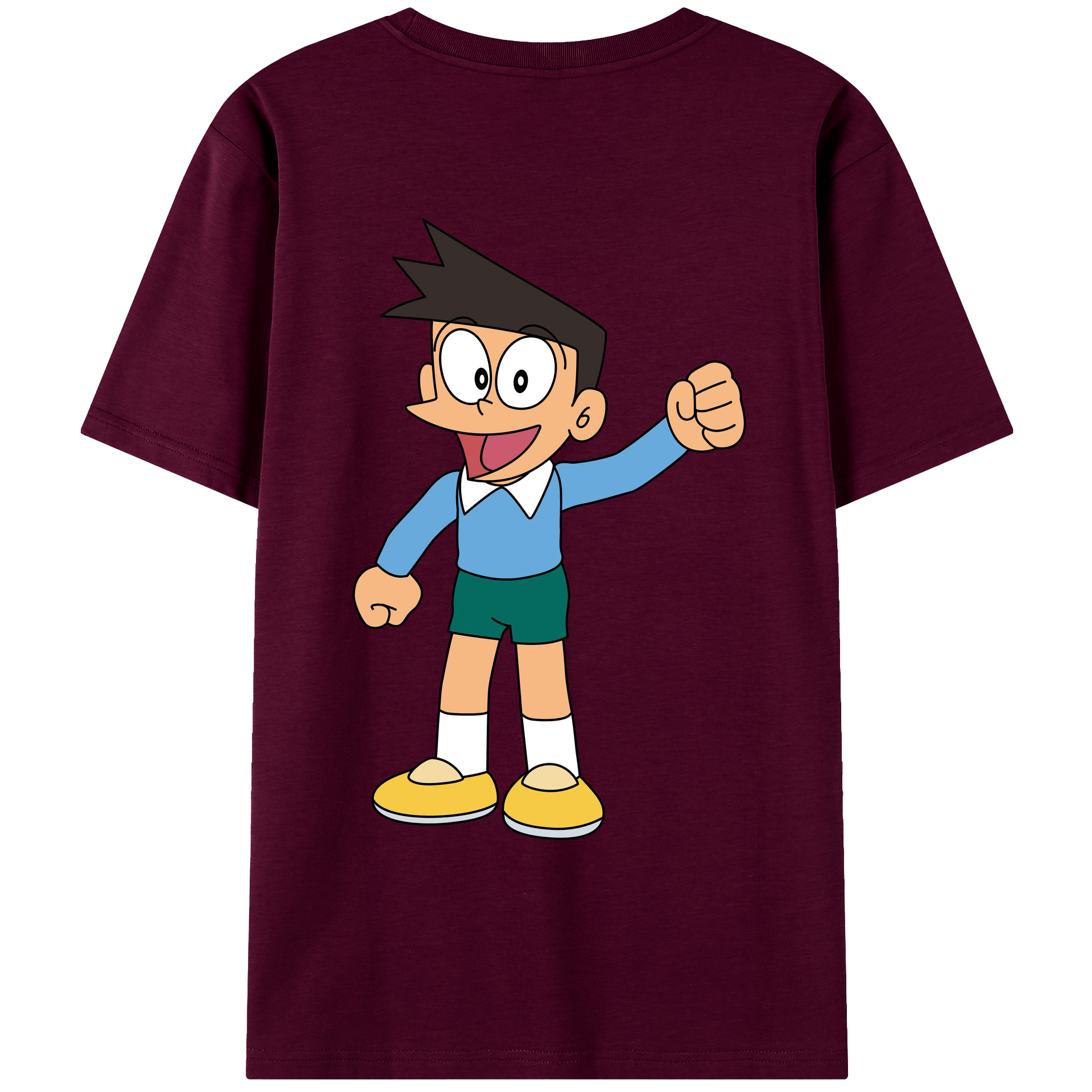 （画像用） ドラえもん 骨川 スネ夫 Doraemon Honekawa Suneo レディース半袖Tシャツ(バックプリント)